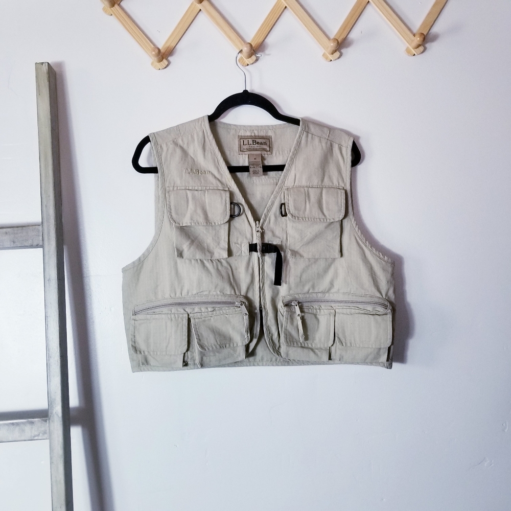L.L. BEAN MEN'S FISHING VEST SIZE MEDIUM